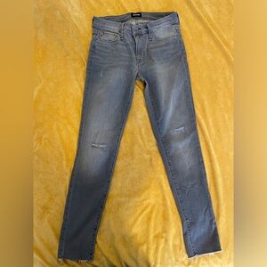 Hudson Krista super skinny jeans, raw hem. NWOT
